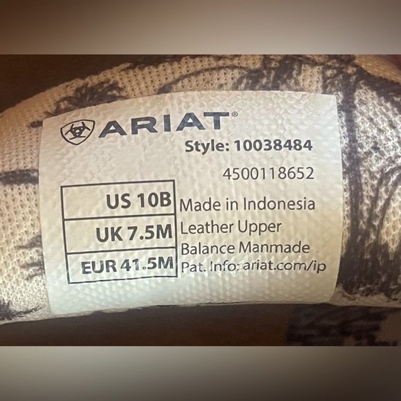 Ariat Hilo slip-on shoe, brown, size 10B. Warn a few times. - Picture 5 of 5